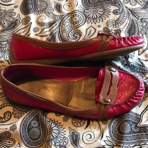 Ralph Lauren Pink Leather Loafers Size 6